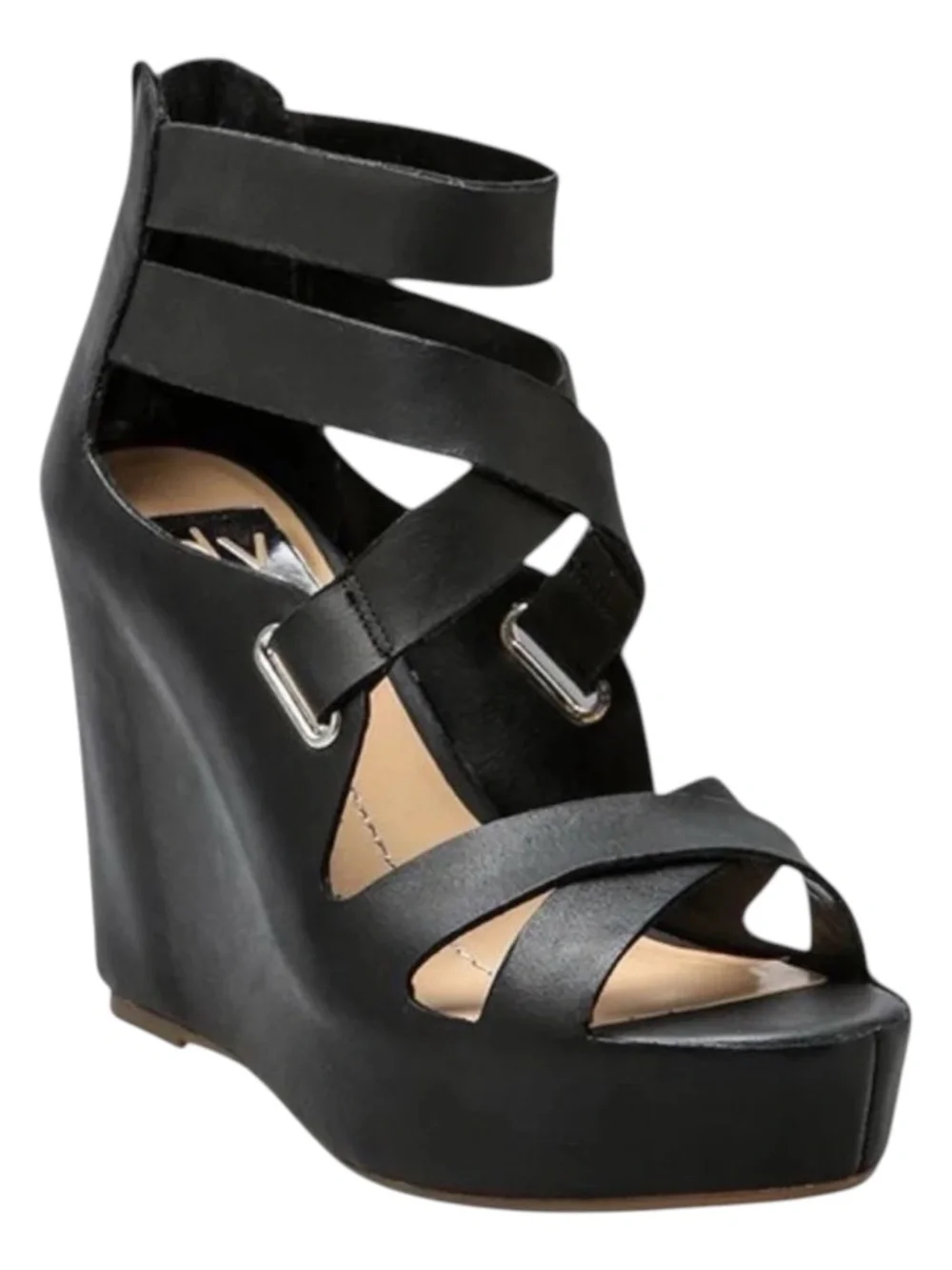 Dolce Vita Whimsigoth Wedge Sandals 6 revolve leather strappy shoes open toe